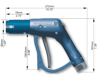 OPW OPW AUTOGAS BN300-HG Series LPG Nozzle Dimensions