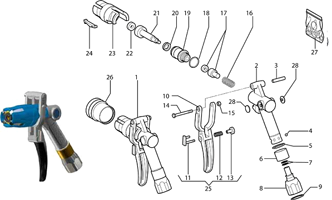 OPW Autogas OT300 Series LPG Nozzle Spare Parts